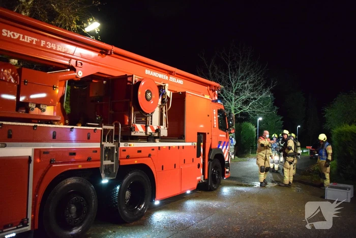 Schoorsteenbrand bij vrijstaande woning