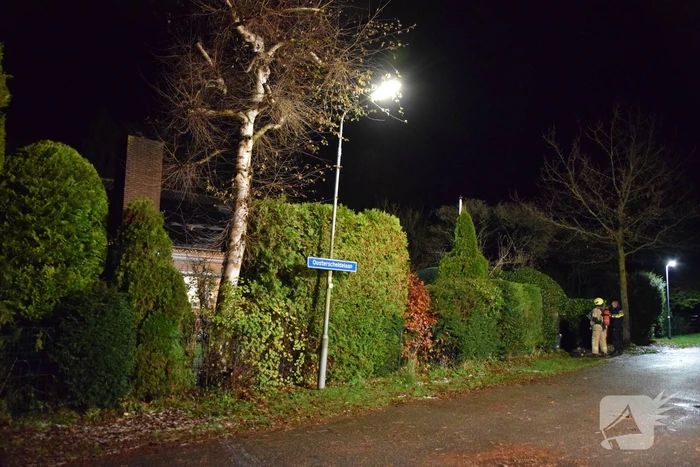 Schoorsteenbrand bij vrijstaande woning