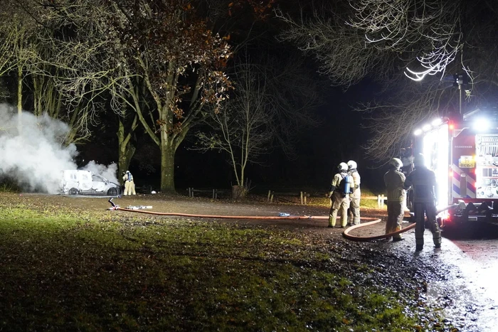 Gestolen busje uitgebrand teruggevonden