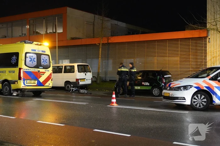 Fietsster gewond bij aanrijding