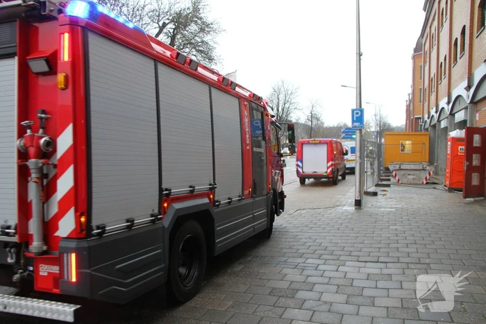 Gasleiding geraakt bij werkzaamheden in parkeergarage