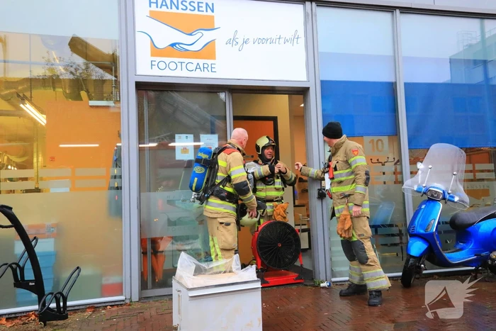 Brand in winkel van Hanssen footcare