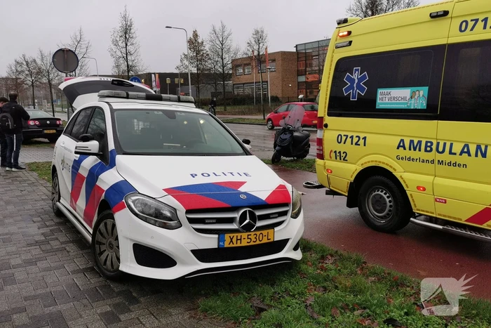 Scooterrijder aangereden op fietspad