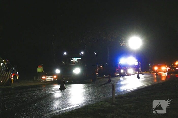 Meerdere voertuigen betrokken bij ongeval met beknelling