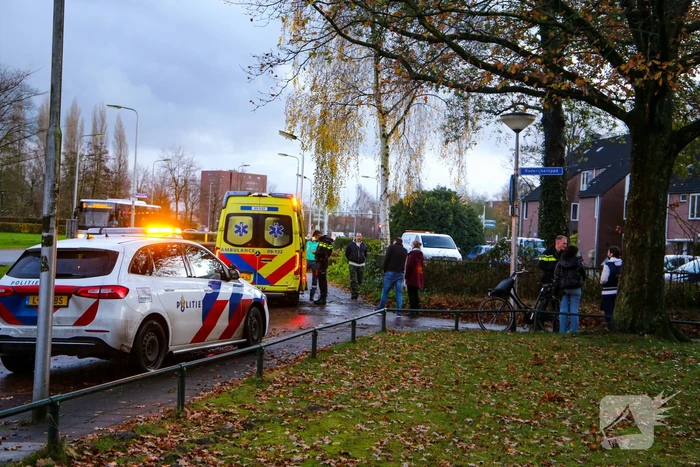 Schade na botsing met fietsster