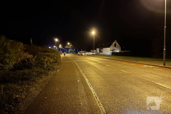 Auto klemgereden na achtervolging