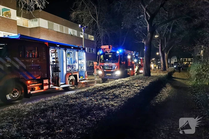 Veel rook bij brand in appartementencomplex