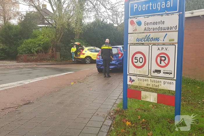 Kop-staart botsing met schade