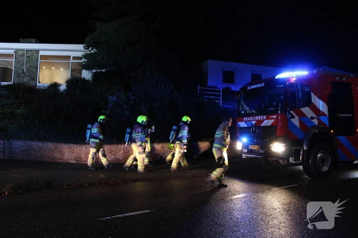Veel rook bij brand in woning
