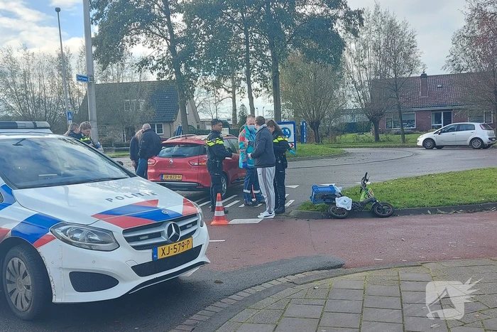 Fietser gewond bij botsing met auto