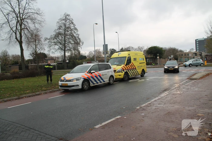 Persoon ten val met scootmobiel