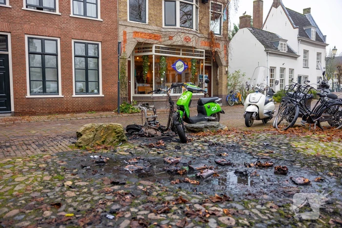 Meerdere voertuigen beschadigd door brand
