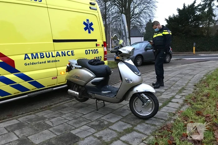 Scooterrijder ten val gekomen