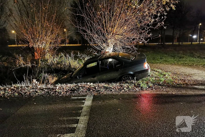 Auto in de sloot