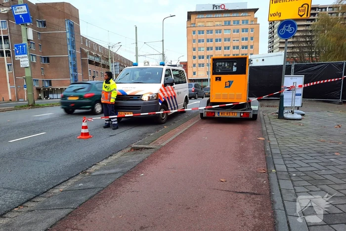 Weg afgesloten door reconstructie in politie-onderzoek