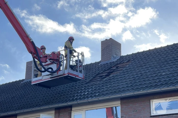 Brandweer blust brand in terrarium
