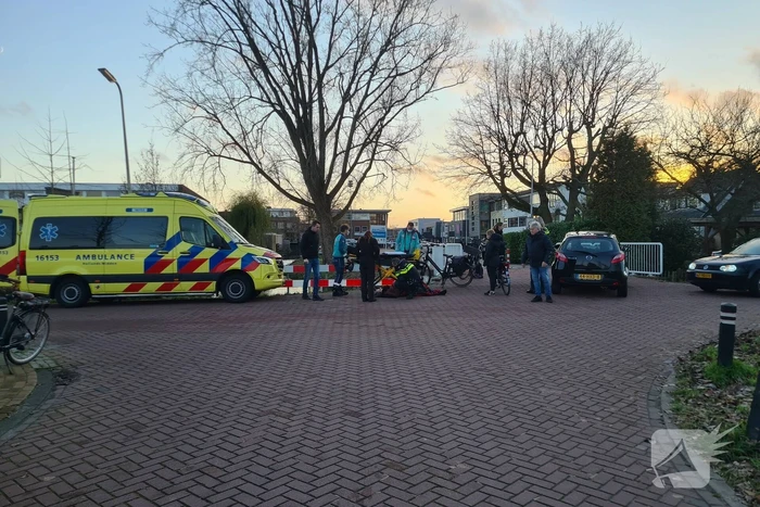 Botsing tussen twee fietsers