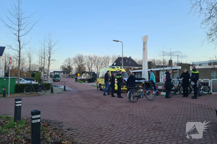 Botsing tussen twee fietsers