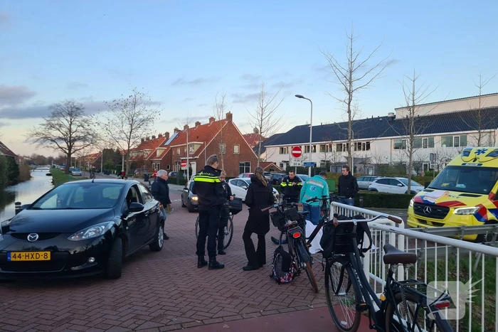 Botsing tussen twee fietsers