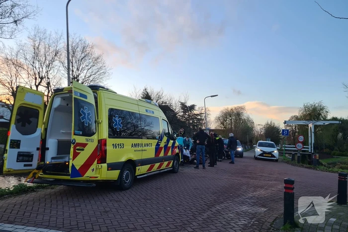 Botsing tussen twee fietsers
