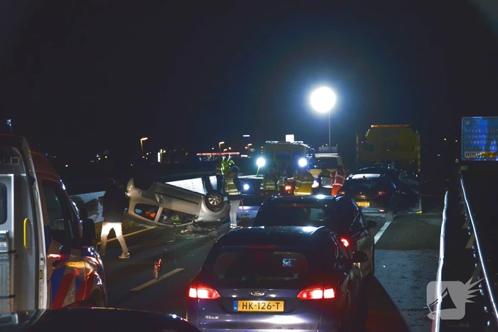 Zes auto's betrokken bij ongeval