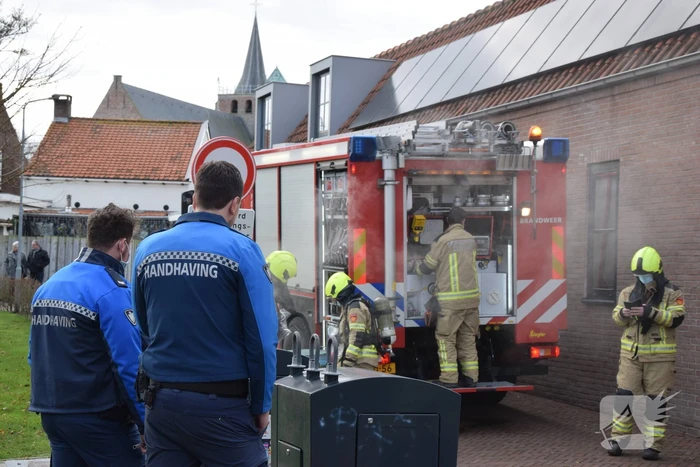 Brand in ondergrondse container