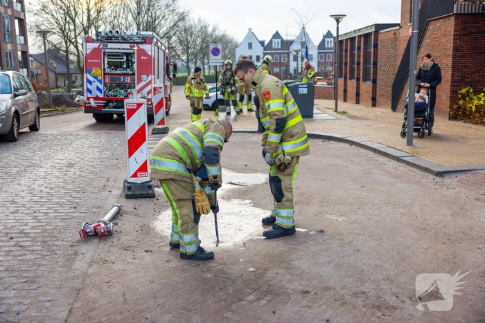 Brand in ondergrondse PMD-container