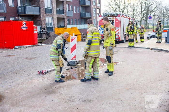 Brand in ondergrondse PMD-container