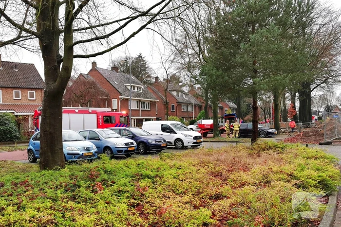 Graafmachine trek gasleiding door midden