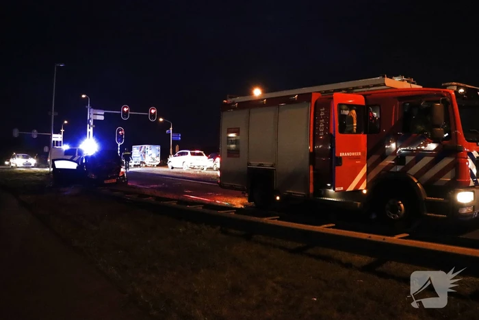 Auto verwoest door brand