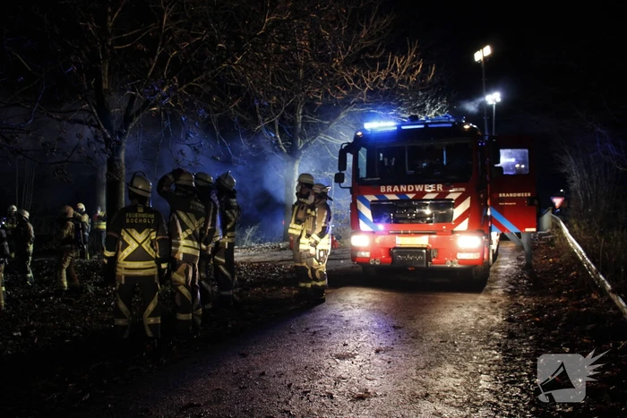 Grote brandweerinzet door brand in schuur