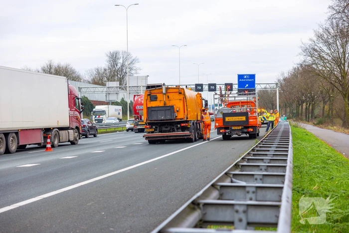 Lange files vanwege aanrijding op snelweg