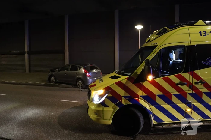 Auto gecrasht na ongeval