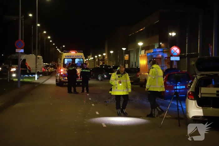 Auto gecrasht na ongeval