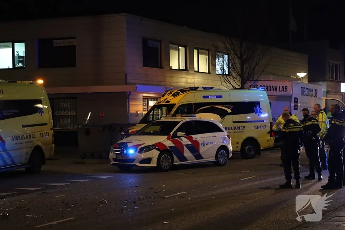 Auto gecrasht na ongeval