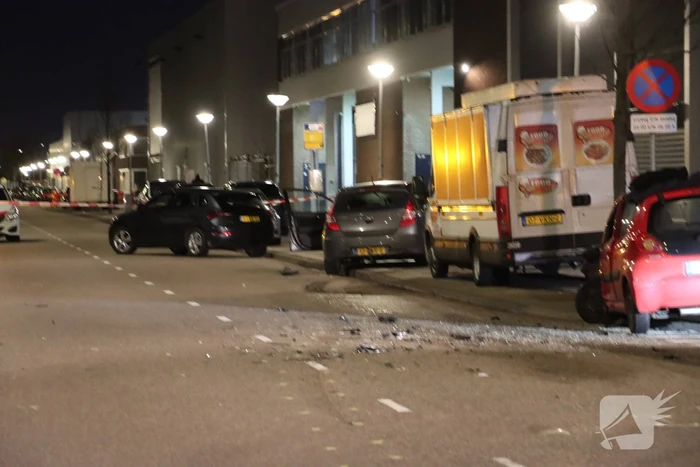Auto gecrasht na ongeval