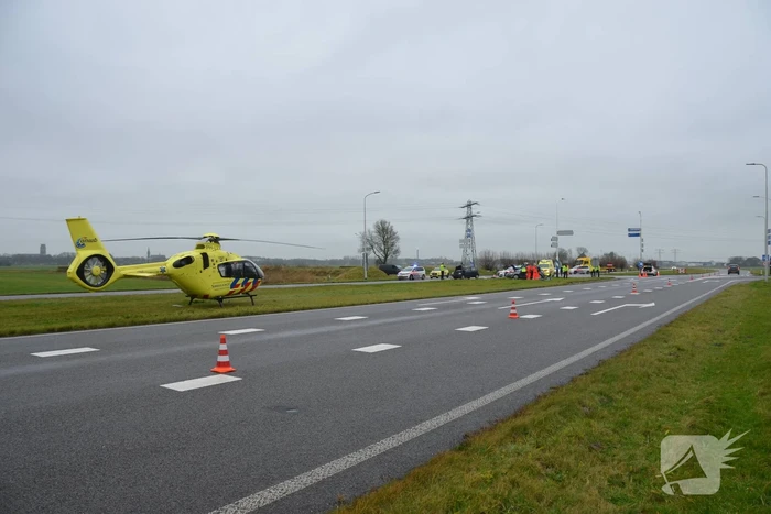Behoorlijke schade bij ongeval tussen auto's