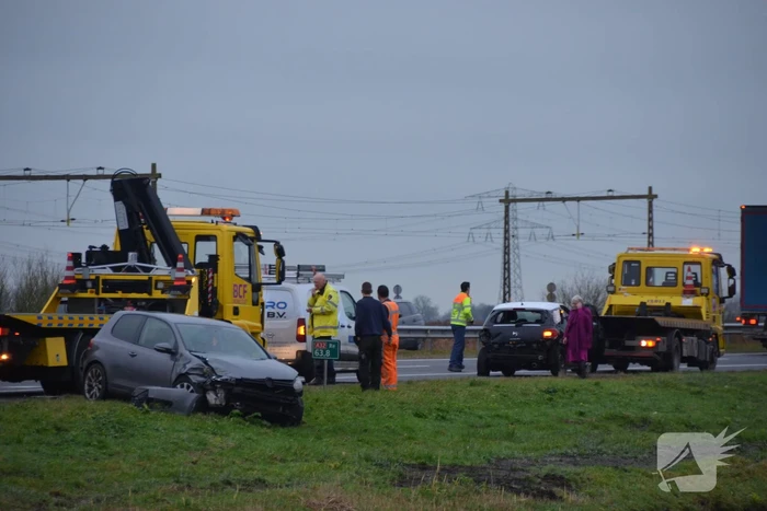 Flinke schade bij aanrijding tussen auto's
