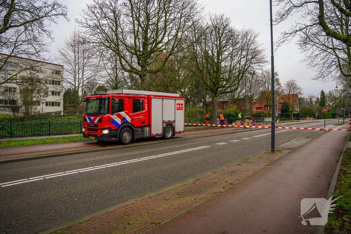 Gasleiding geraakt bij graafwerkzaamheden
