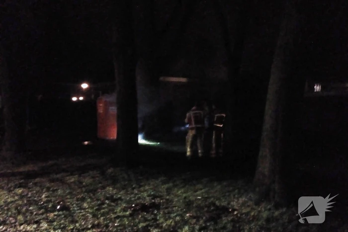 Brand in dixi toilet snel geblust
