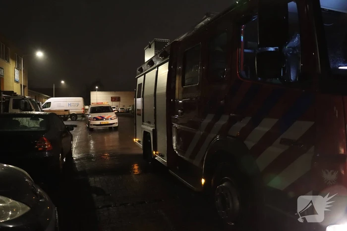 Brand in bouwcontainer snel geblust