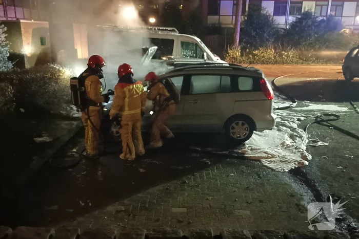 Twee auto's verwoest door brand