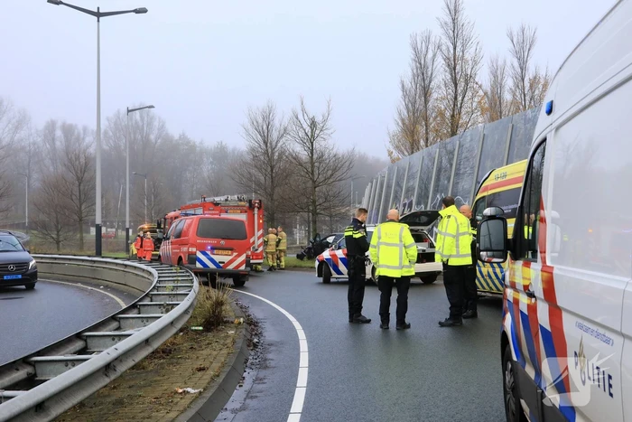 Zwaargewonde bij eenzijdig ongeval