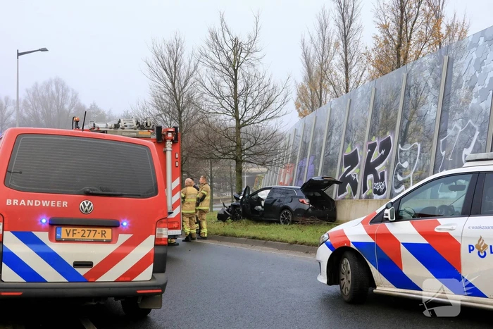 Zwaargewonde bij eenzijdig ongeval