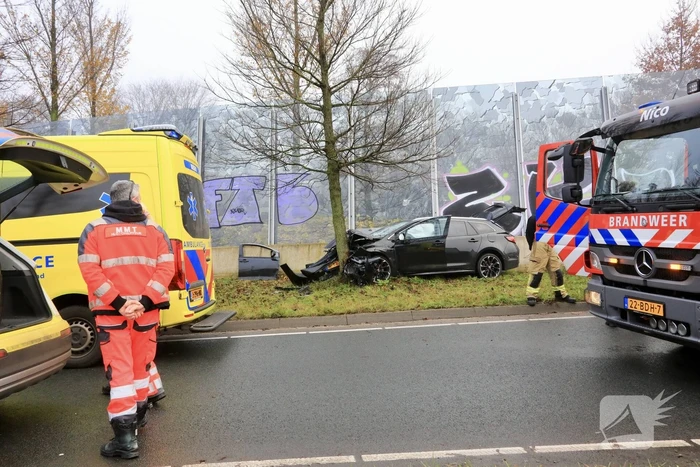Zwaargewonde bij eenzijdig ongeval
