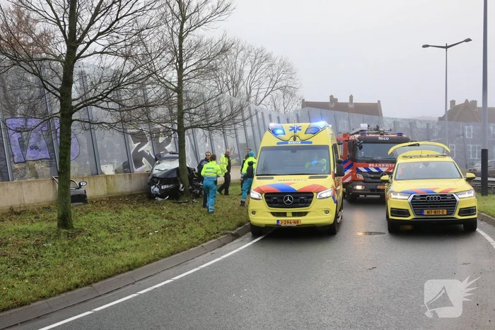 Zwaargewonde bij eenzijdig ongeval