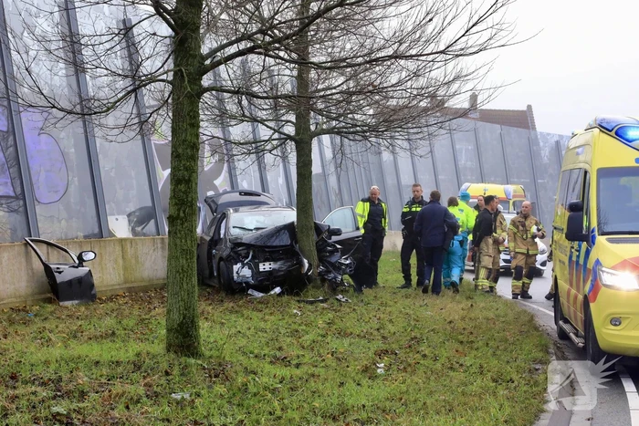 Zwaargewonde bij eenzijdig ongeval