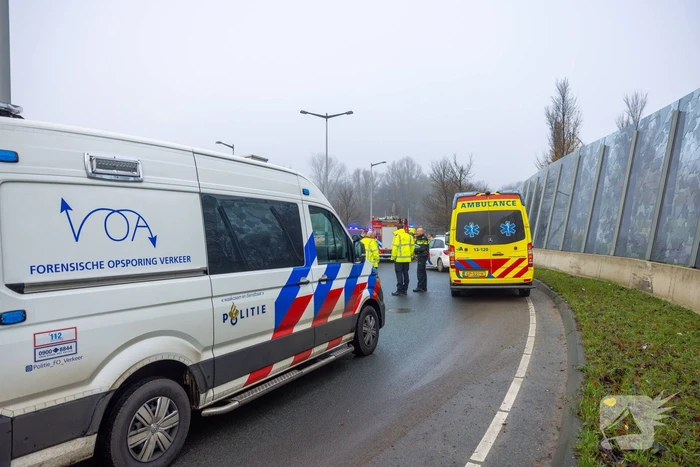 Zwaargewonde bij eenzijdig ongeval