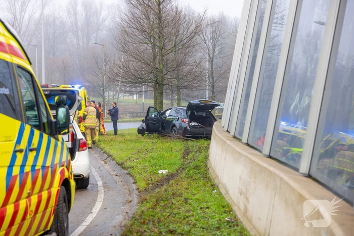Zwaargewonde bij eenzijdig ongeval