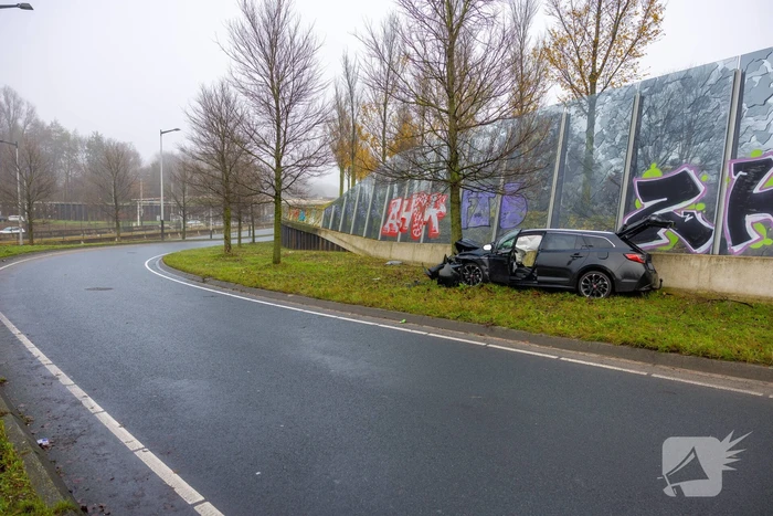 Zwaargewonde bij eenzijdig ongeval